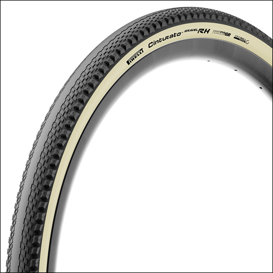 Pirelli, Cinturato Gravel RH HP-Line, Gravel Tire, 700x40C, Folding, Tubeless Ready, SmartEVO GR, ProWALL Gravel, 120TPI, Black