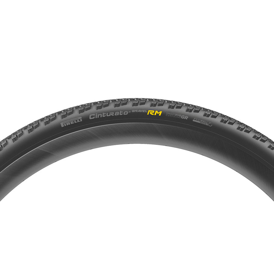 Pirelli, Cinturato Gravel RM HP-Line, Gravel Tire, 700x40C, Folding, Tubeless Ready, SmartEVO GR, ProWALL Gravel, 120TPI, Black
