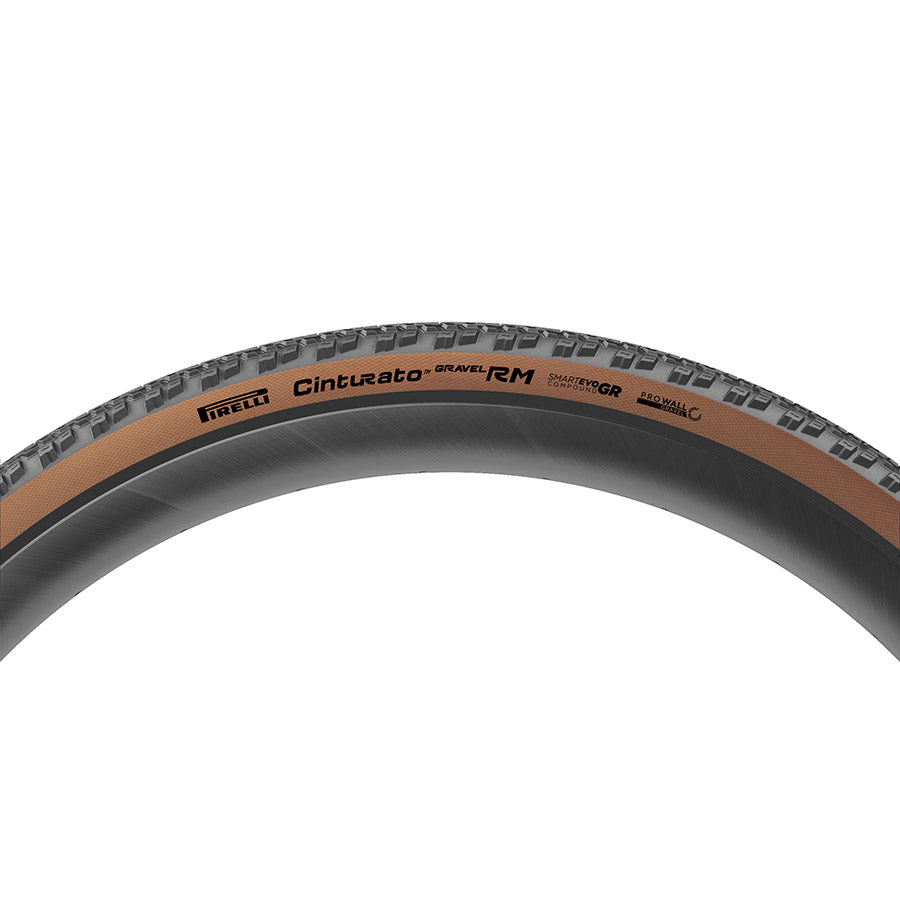 Pirelli, Cinturato Gravel RM HP-Line, Gravel Tire, 700x40C, Folding, Tubeless Ready, SmartEVO GR, ProWALL Gravel, 120TPI, Black