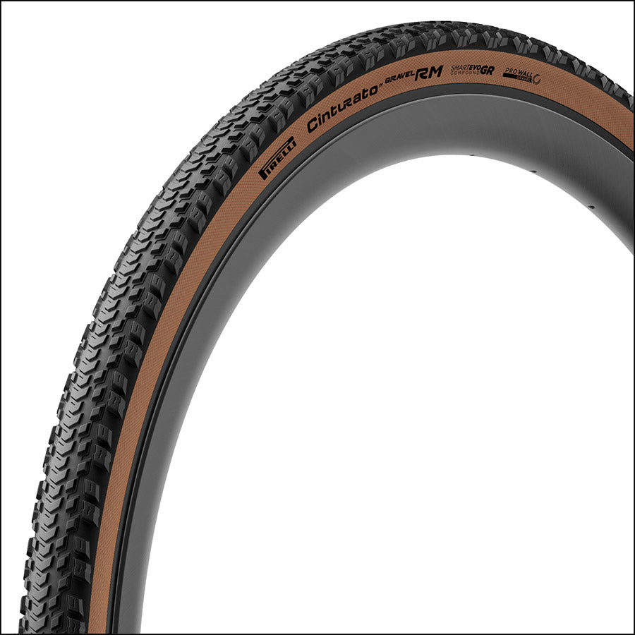 Pirelli, Cinturato Gravel RM HP-Line, Gravel Tire, 700x40C, Folding, Tubeless Ready, SmartEVO GR, ProWALL Gravel, 120TPI, Black