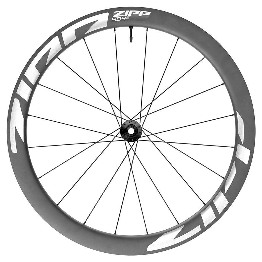 Zipp, 404 S A1, Wheel, Front, 700C / 622, Holes: 20, 12mm TA, 100mm, Disc Center Lock, Dark Grey Graphic A1