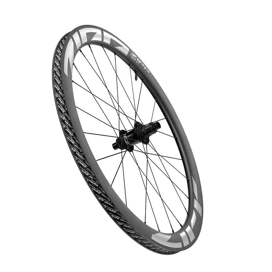 Zipp, 404 S A1, Wheel, Front, 700C / 622, Holes: 20, 12mm TA, 100mm, Disc Center Lock, Dark Grey Graphic A1