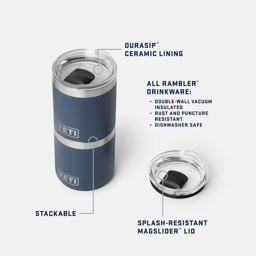 Rambler 10oz (295ml) Stackable Lowball 2.0 w/MagSlider Lid