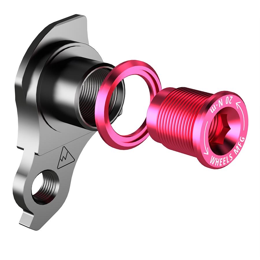 Wheels Manufacturing, DROPOUT-404-02 UDH, Derailleur Hanger, Red