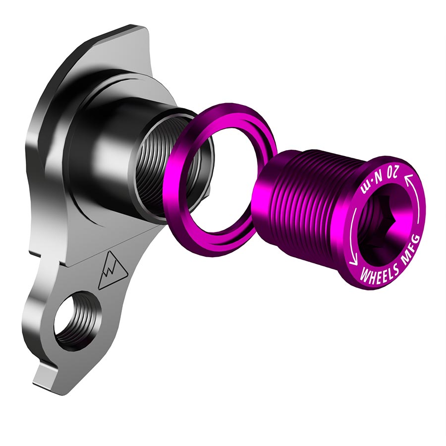 Wheels Manufacturing, DROPOUT-404-02 UDH, Derailleur Hanger, Red