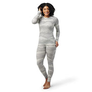 Women's Classic Thermal Merino Base Layer Pattern Crew Boxed