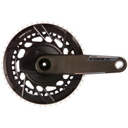 SRAM, Force 2x Powermeter E1, Power Meter Crankset, Speed: 12, Spindle: 28.99mm, BCD: Thread Mount, 50/37, DUB, 175mm, Black, Road
