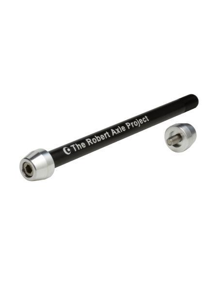 The Robert Axle Project Trainer Axle, Cervelo R.A.T., M12 x 142, w/derailleur hanger (TRA223.C)