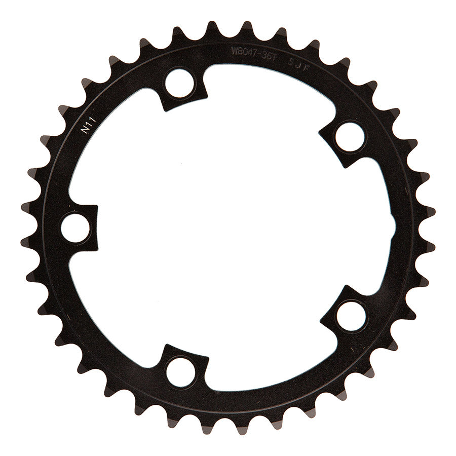FSA, Gossamer/Omega Pro Road, Chainring, Teeth: 52, Speed: 10/11, BCD: 110, Bolts: 5, Outer, Aluminum, Black
