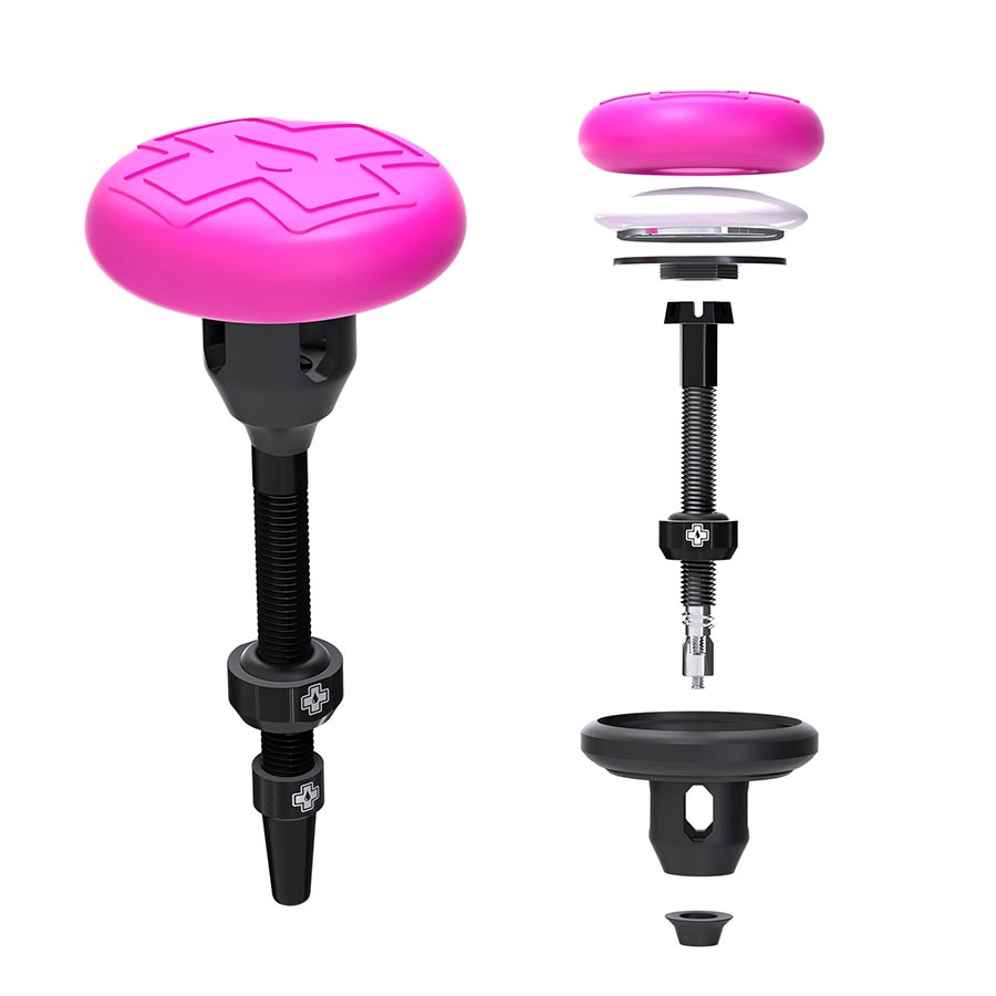 Muc-Off, Tubeless Tag Holder, Black/Pink