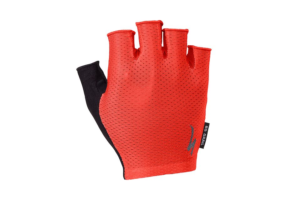 Men's Body Geometry Grail Short Finger Gloves - Red