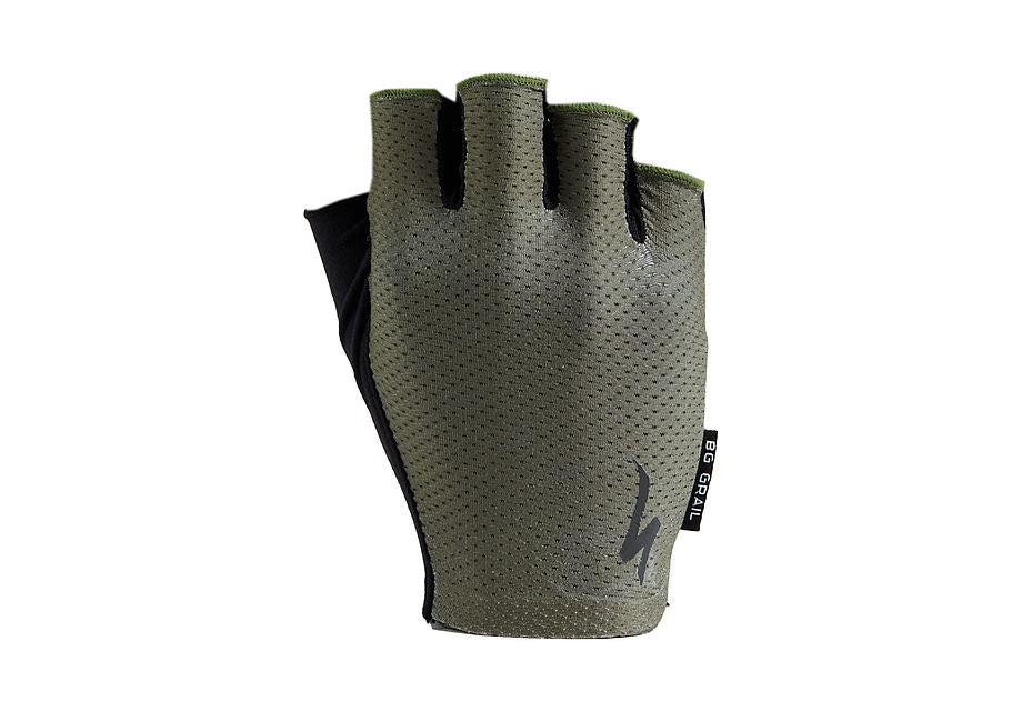 Men's Body Geometry Grail Short Finger Gloves - Oak Green