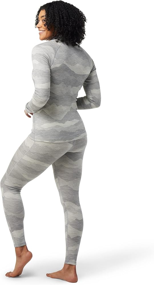 Women's Classic Thermal Merino Base Layer Pattern Crew Boxed