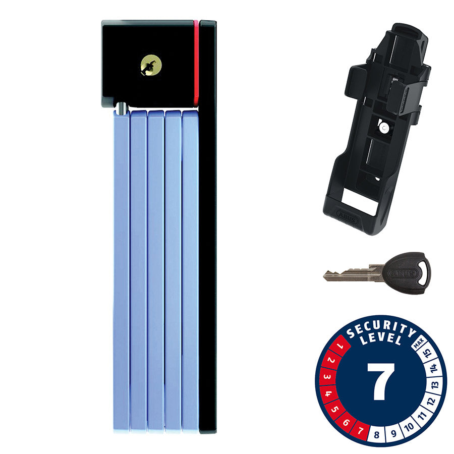 Abus, Bordo uGrip 5700 SH, Folding Lock, Key, 80cm, 2.6', 5mm, Green