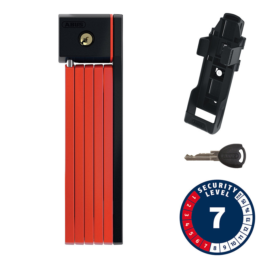 Abus, Bordo uGrip 5700 SH, Folding Lock, Key, 80cm, 2.6', 5mm, Green