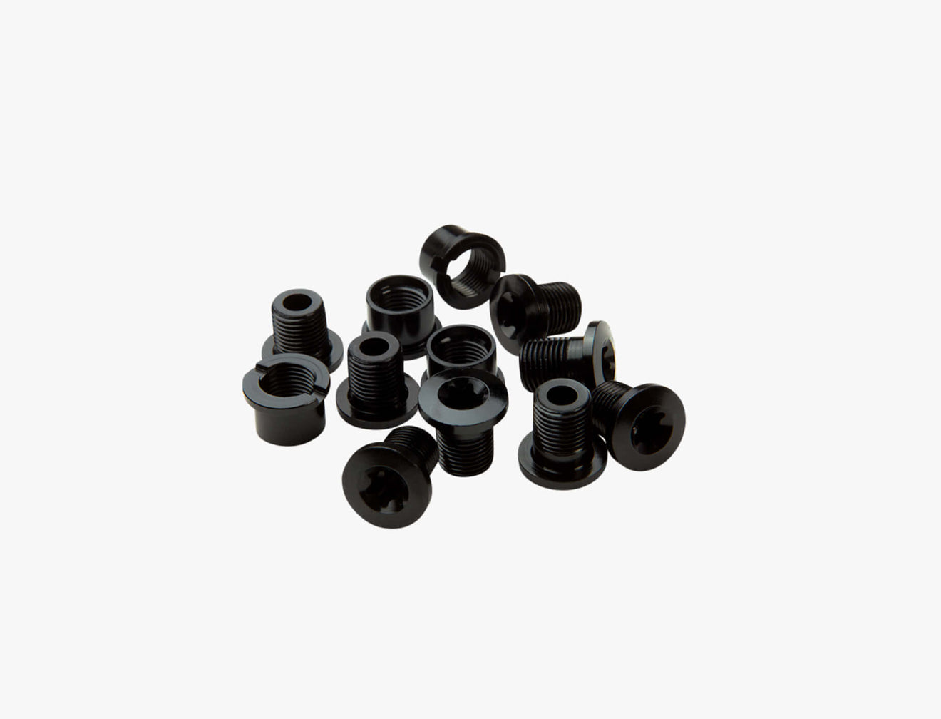 Chainring Bolt(8) & Nut(4) (TORX AL BLK )