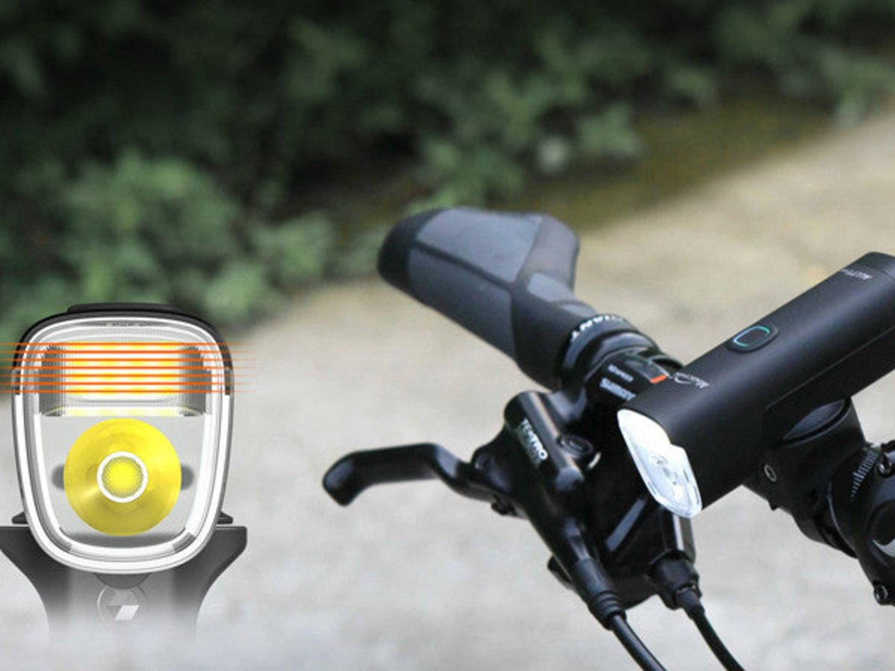 ALLTY 1000 Lightweight Front Bike Light