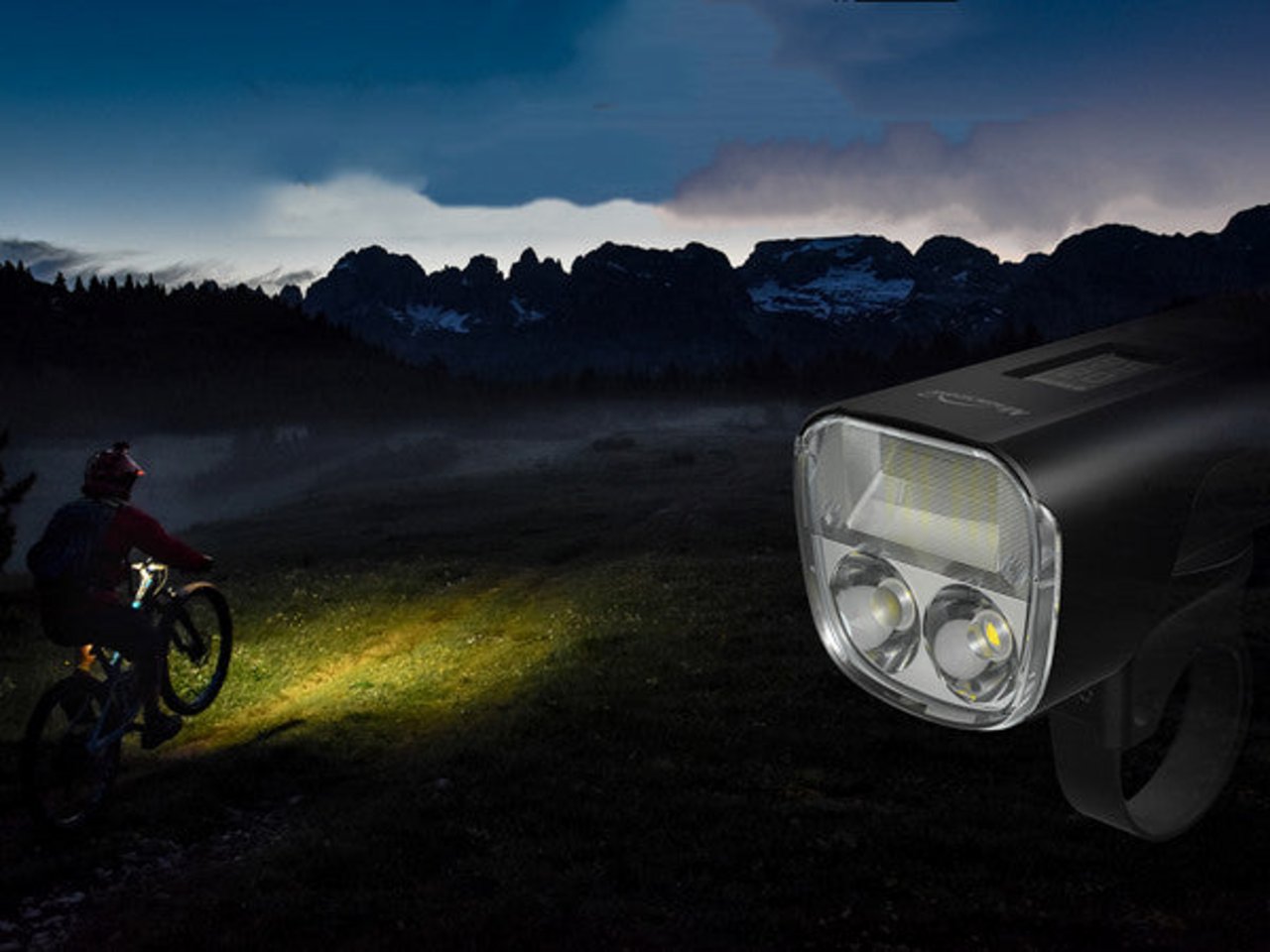 ALLTY 2000 OLED Power Bike Light