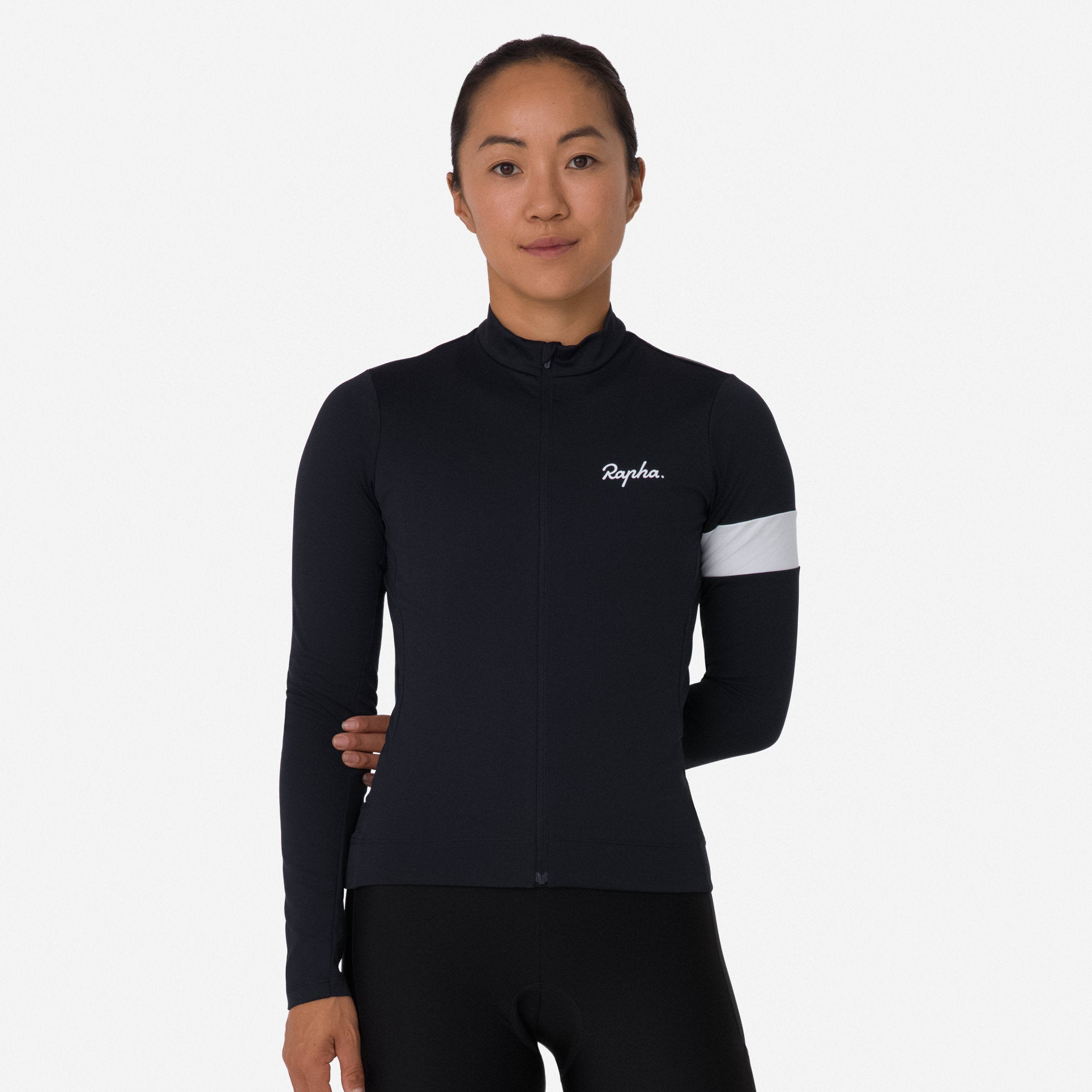 Women's Core Thermal Long Sleeve Jersey - Black/White