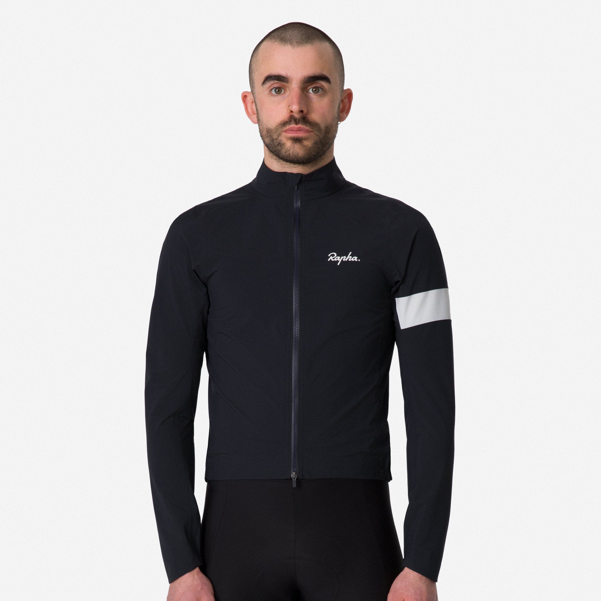 Men's Core Rain Jacket III - Black/White