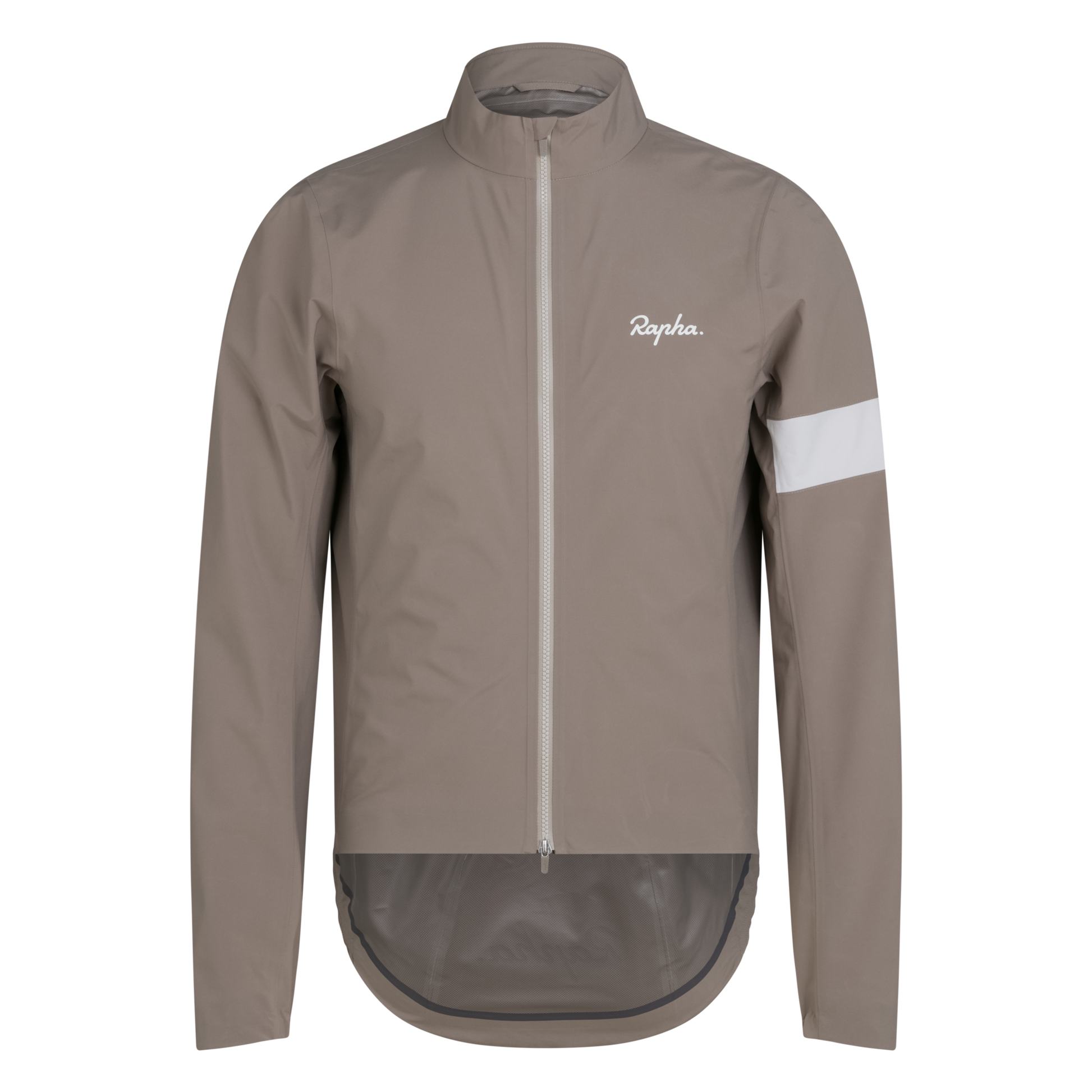Men's Core Rain Jacket III - Dark Tan/White