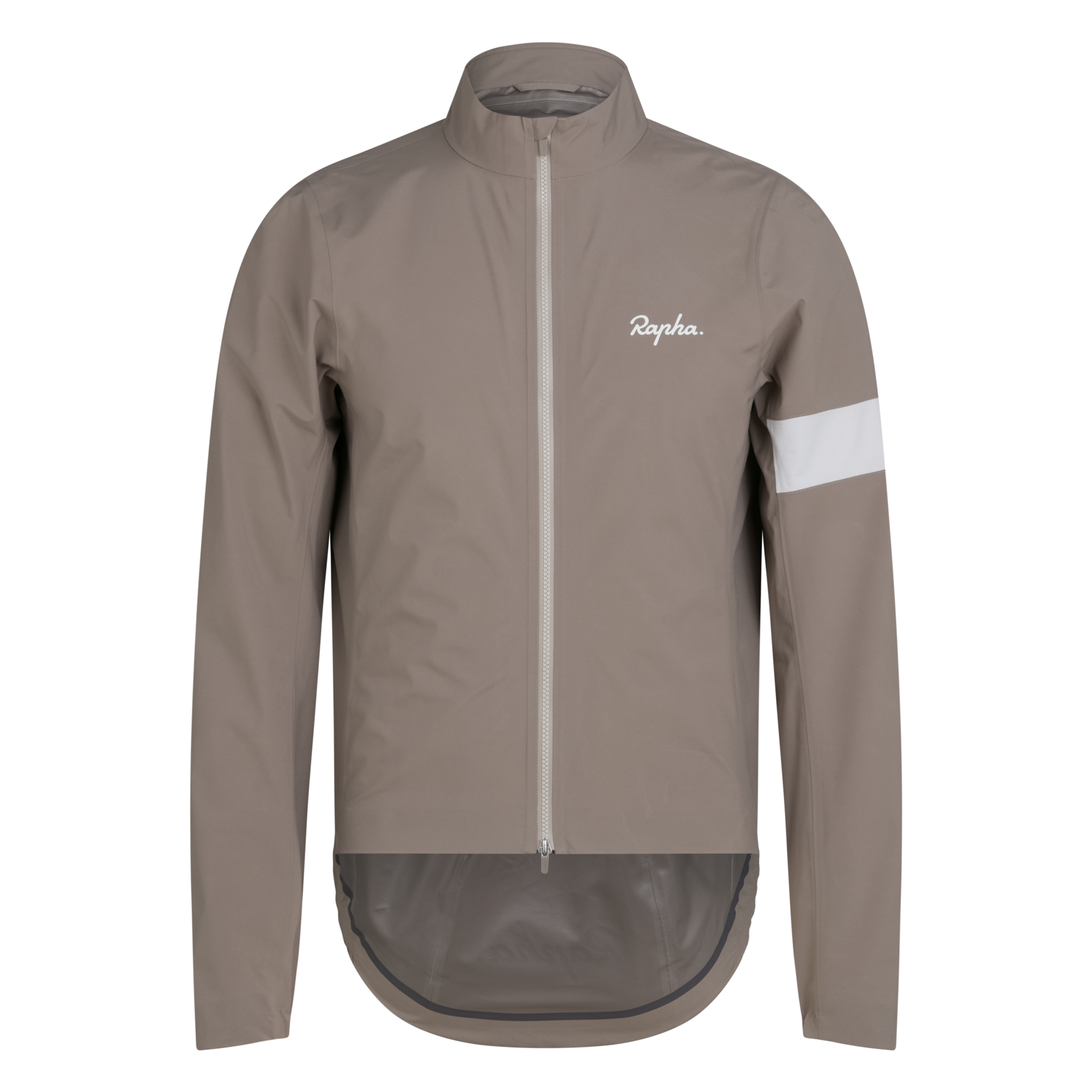 Men's Core Rain Jacket III - Dark Tan/White