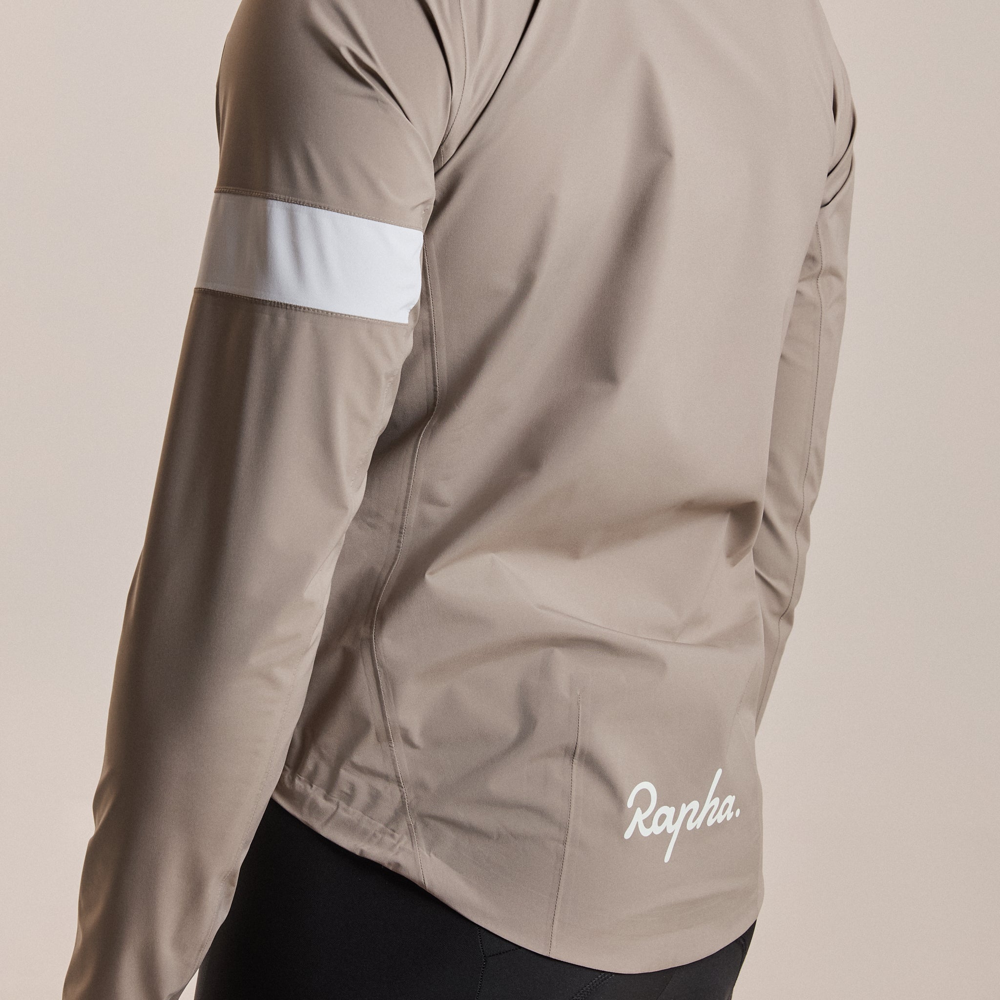 Men's Core Rain Jacket III - Dark Tan/White