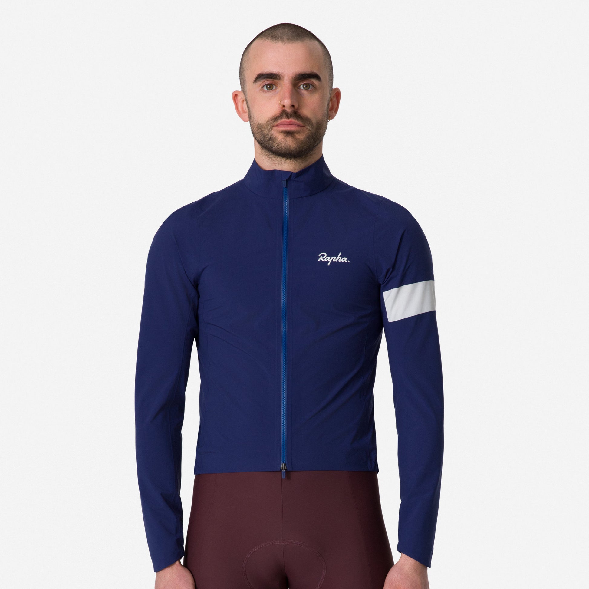 Men's Core Rain Jacket III - Navy/White