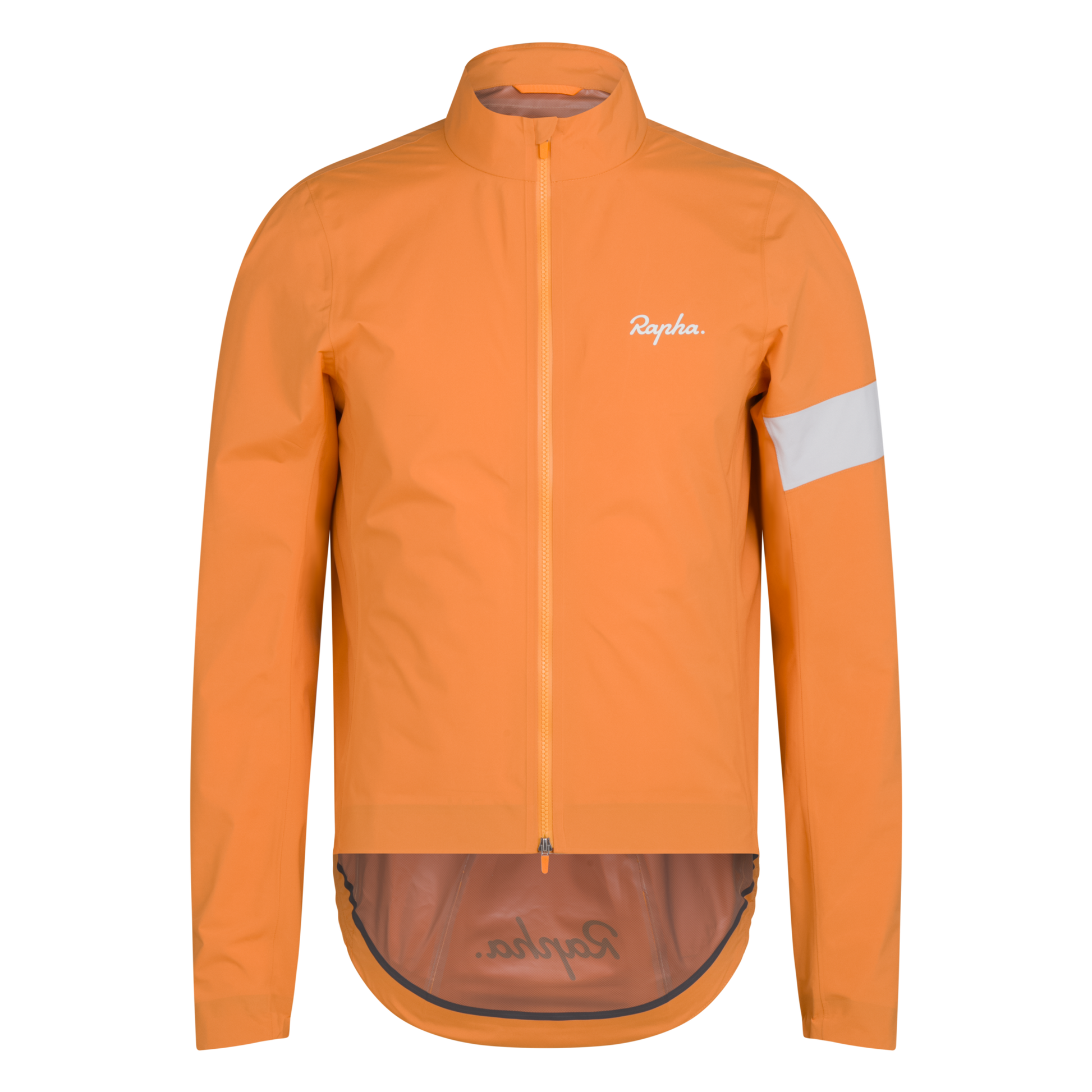 Men's Core Rain Jacket III - Orange/White