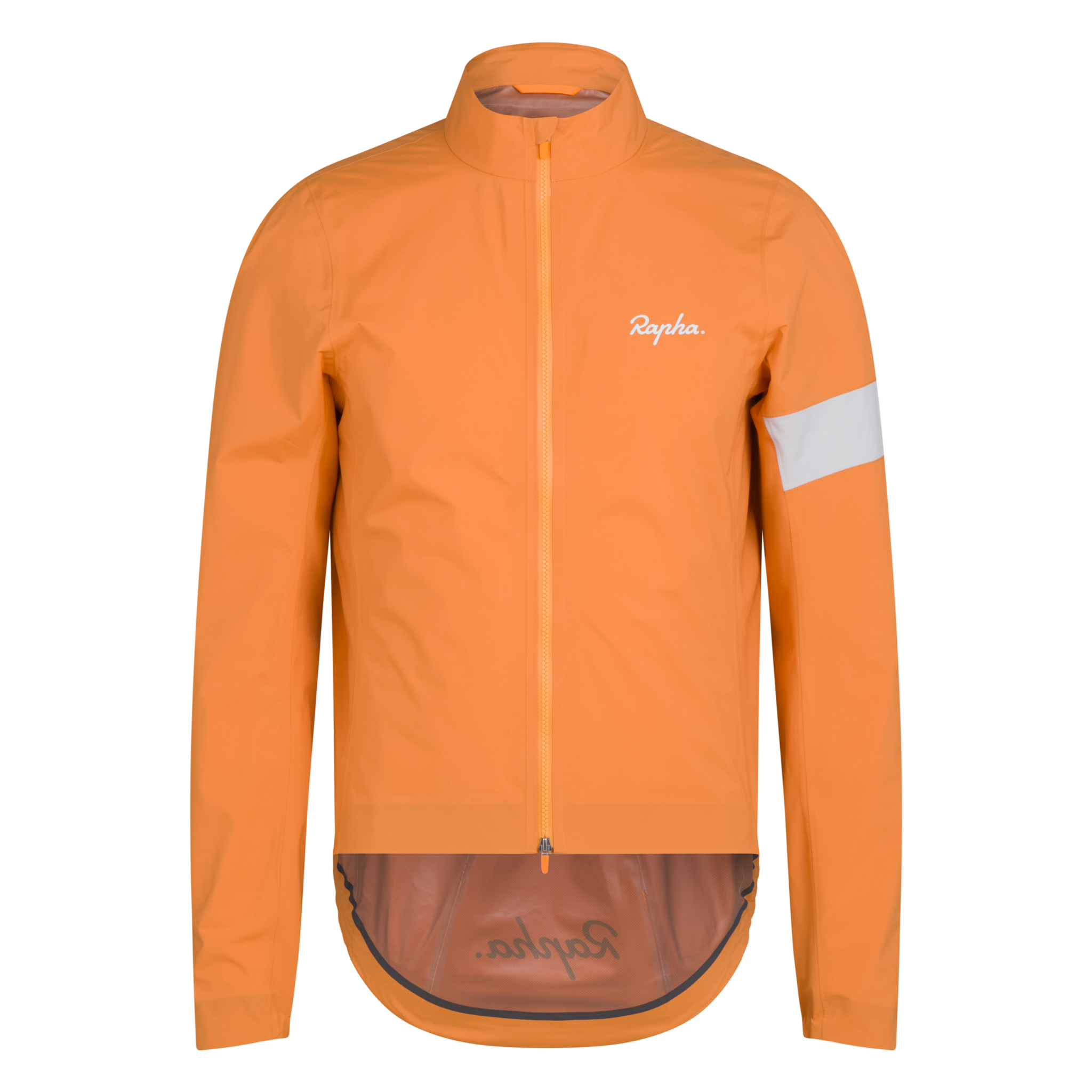 Men's Core Rain Jacket III - Orange/White