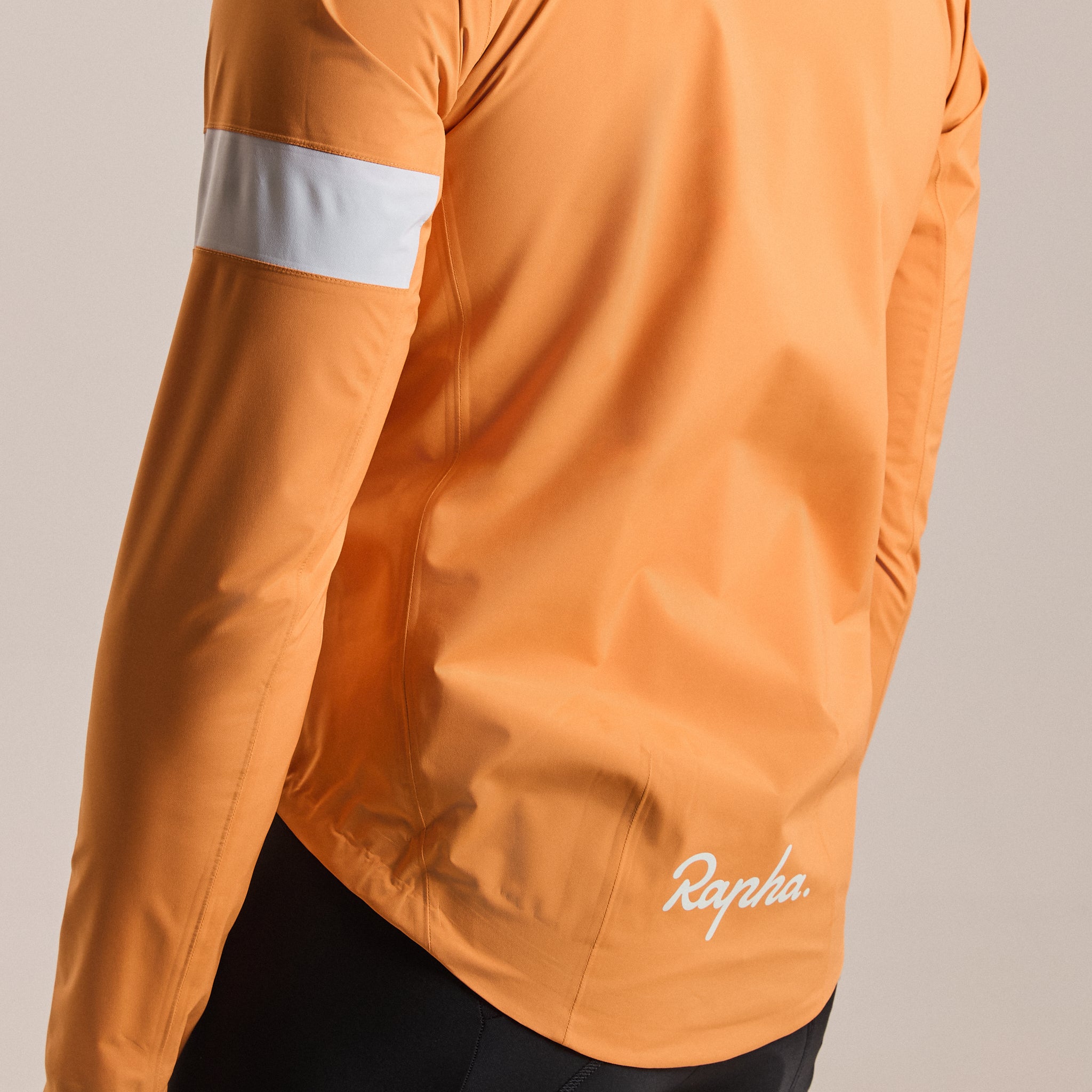 Men's Core Rain Jacket III - Orange/White