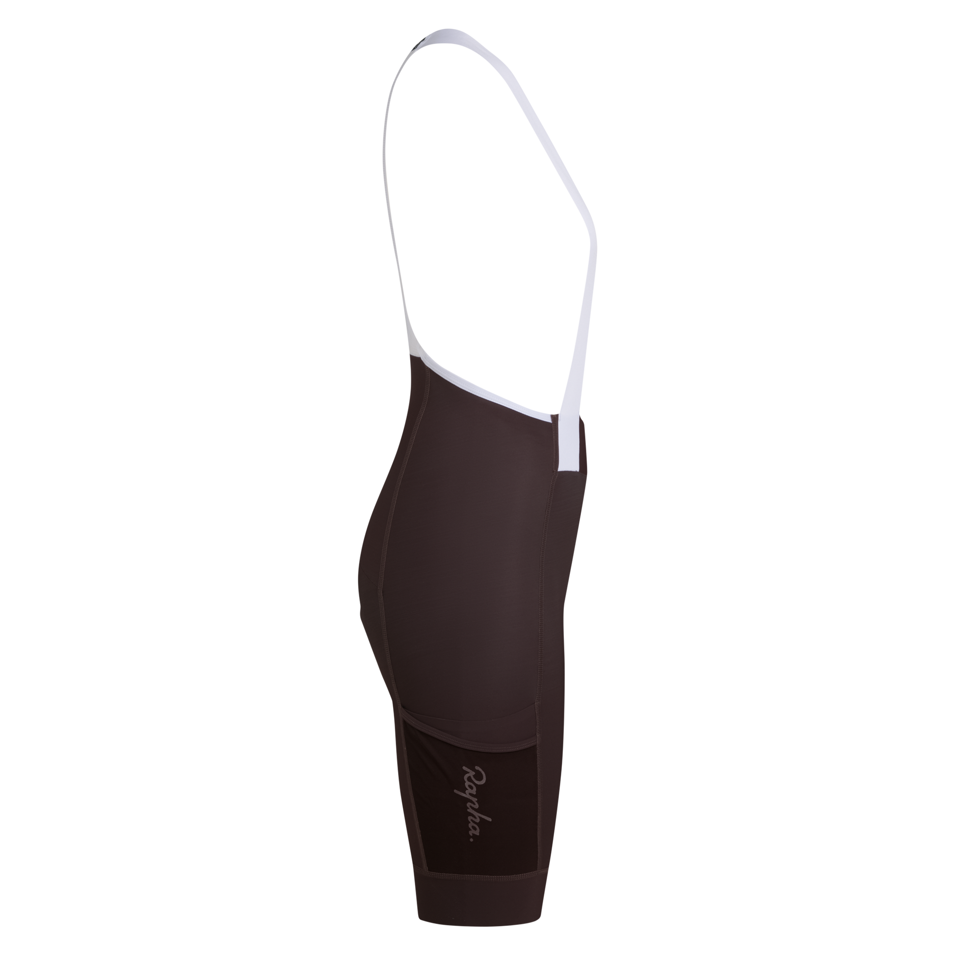 Women's Brevet Element Cargo Bib Shorts - Chocolate/White