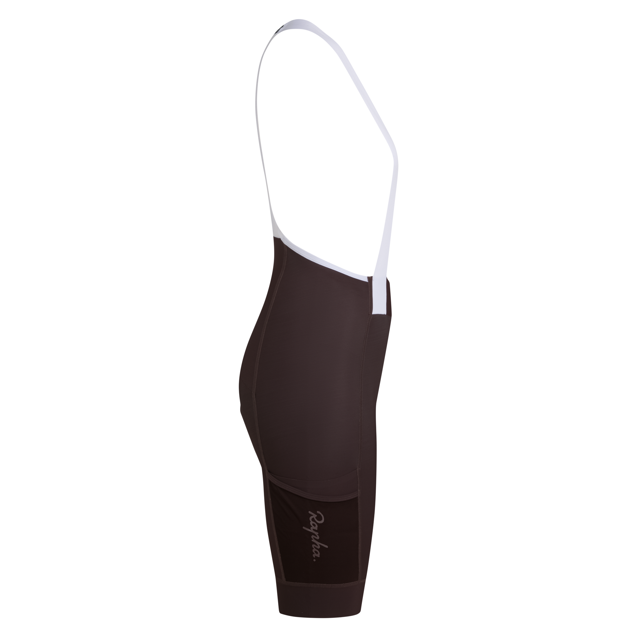 Women's Brevet Element Cargo Bib Shorts - Chocolate/White
