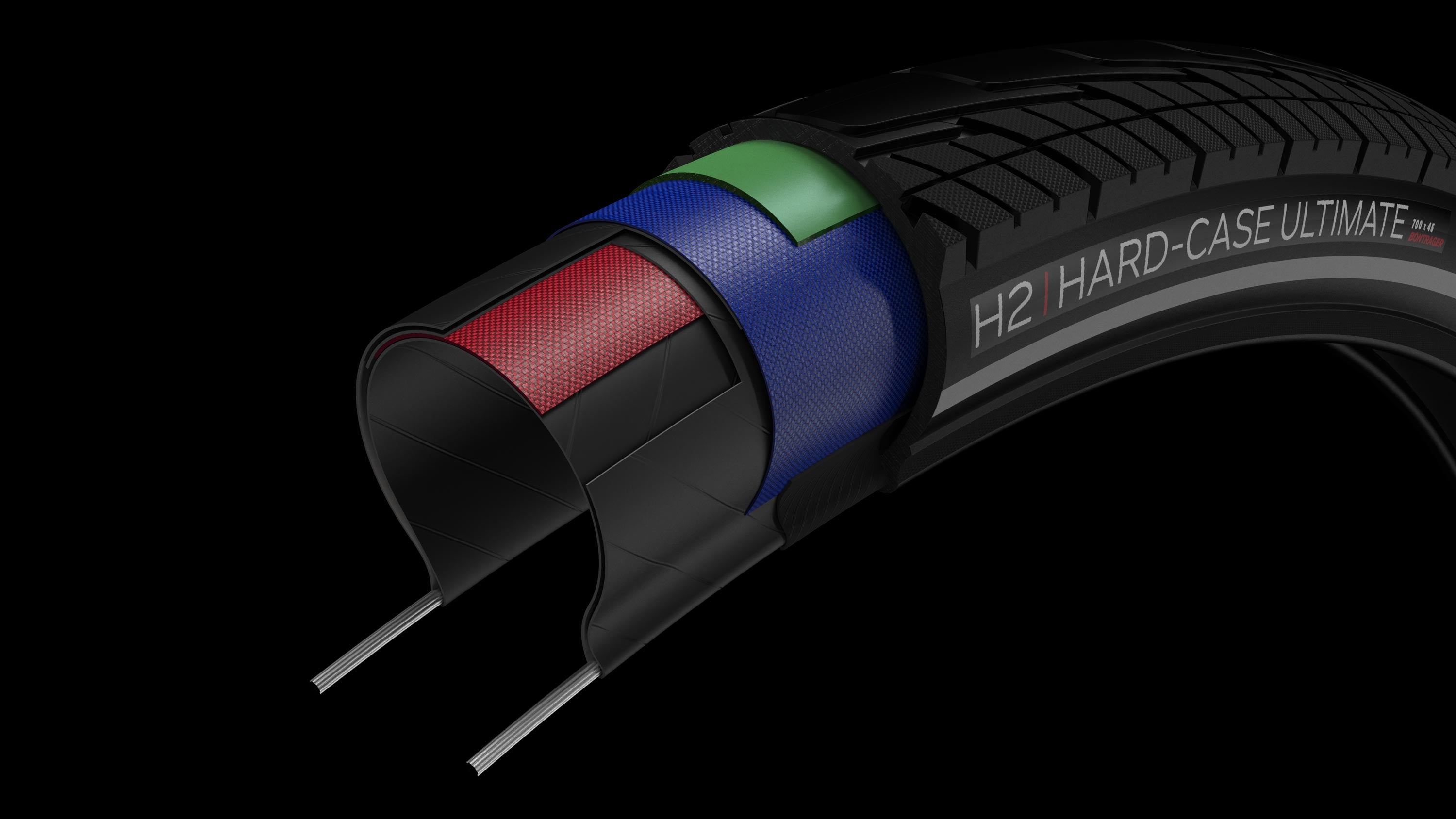 Bontrager H2 Hard-Case Ultimate Reflective Hybrid Tire
