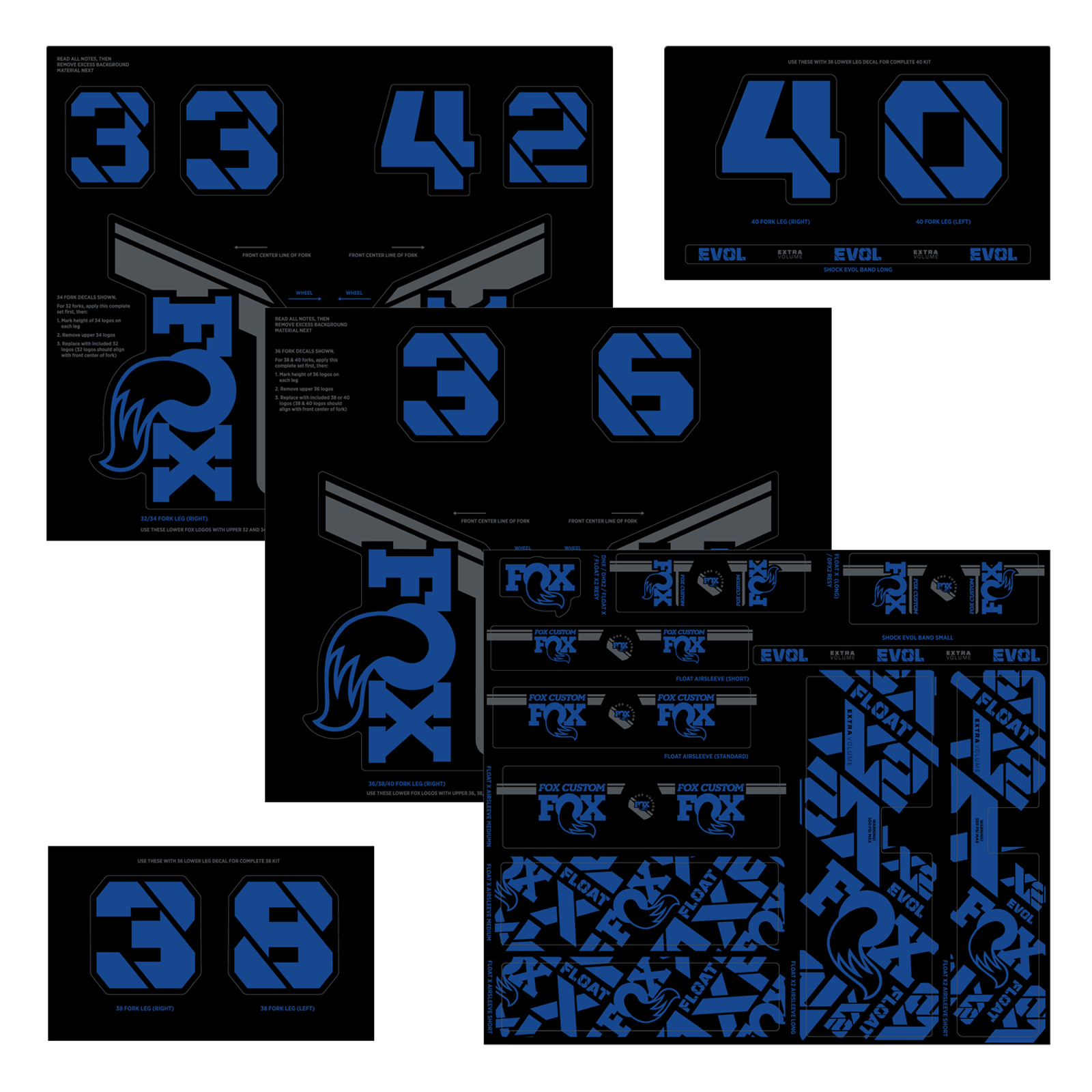 FOX Heritage Decal Kits