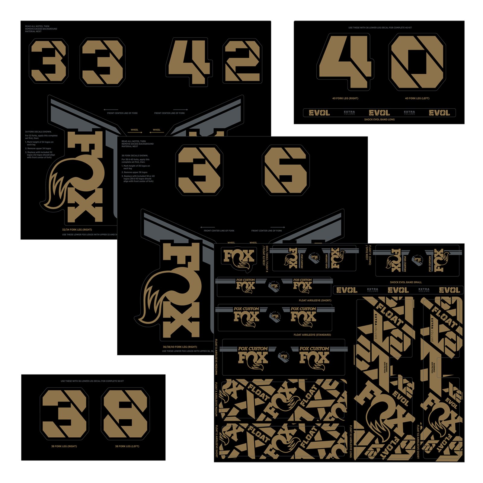FOX Heritage Decal Kits