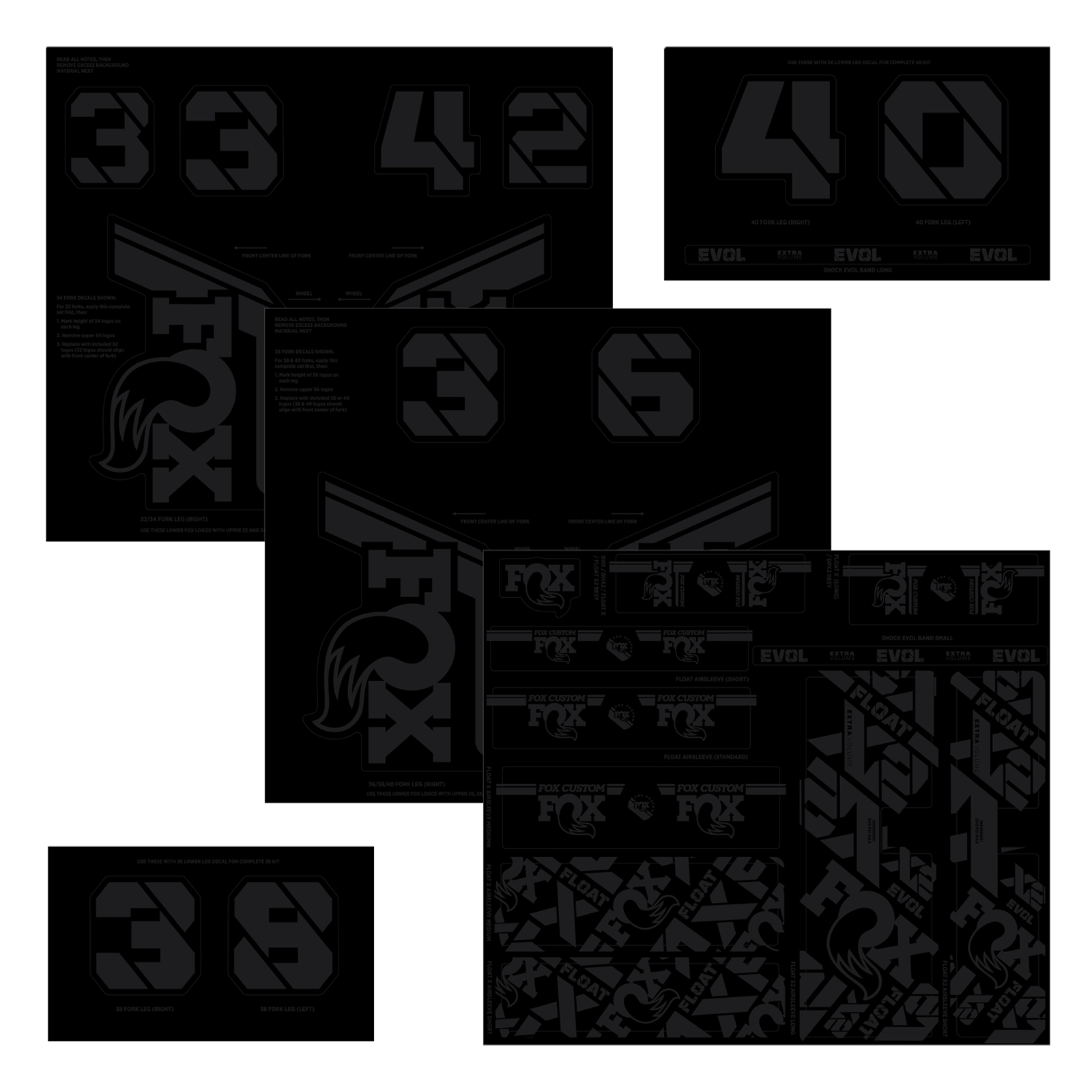 FOX Heritage Decal Kits