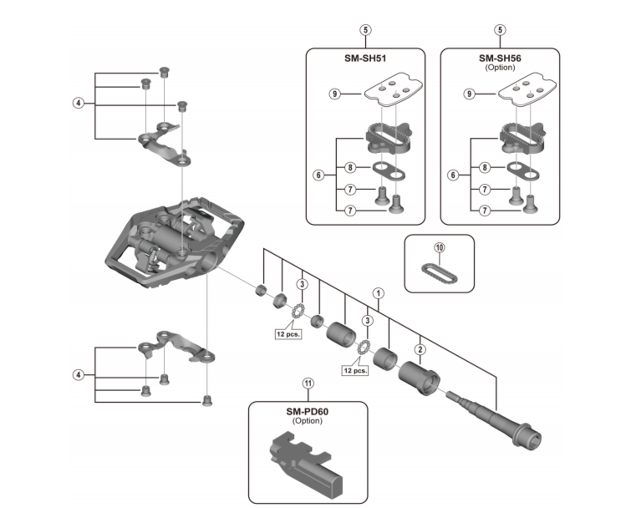 DEORE XT Enduro PD-M8120 Pedals