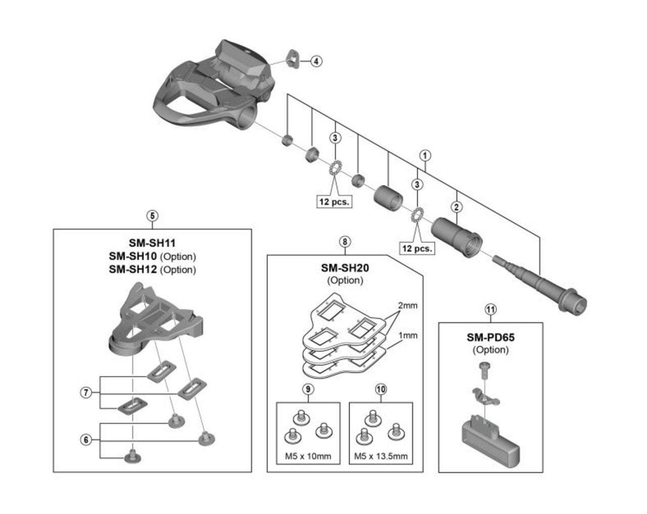 PD-R7000 105 Pedals
