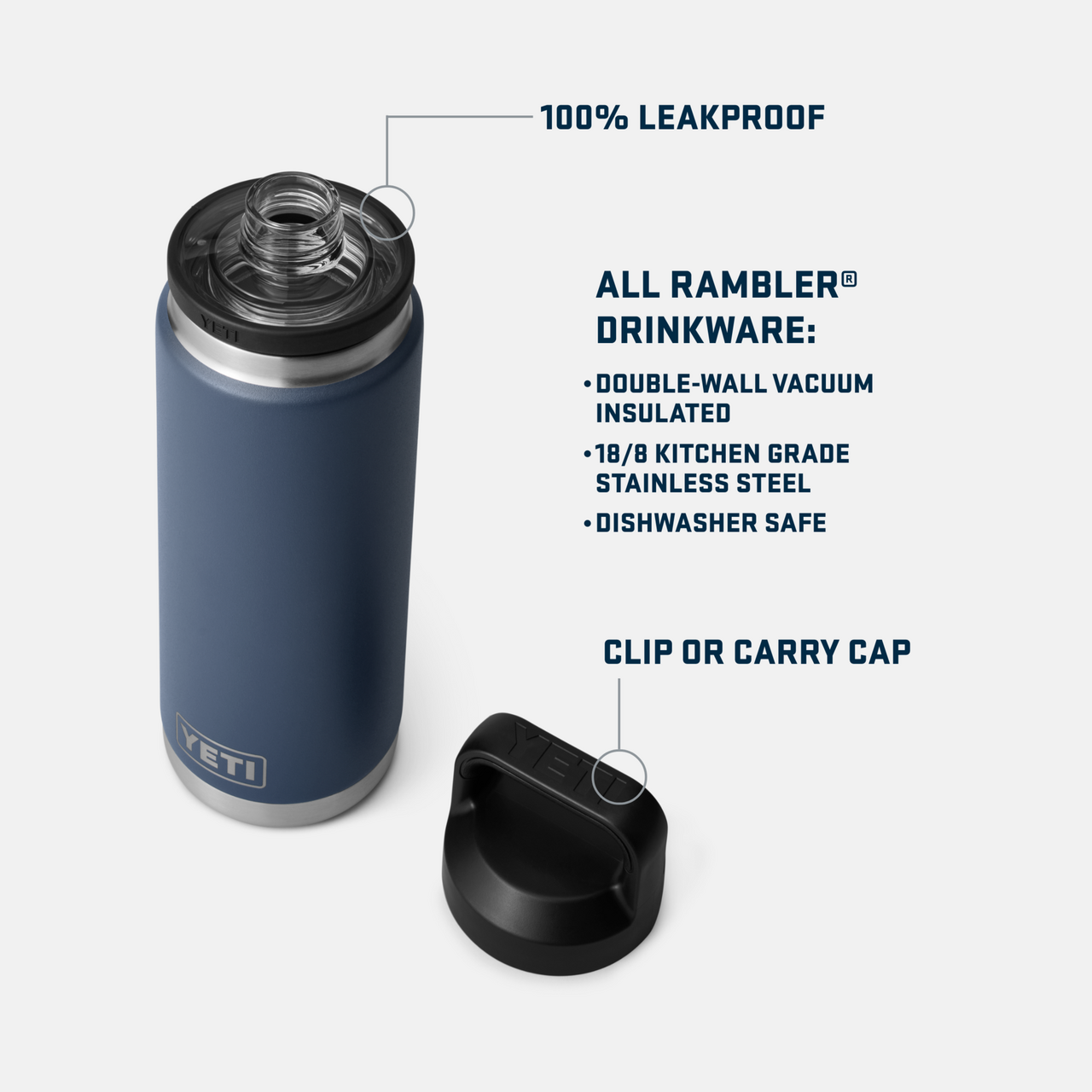 Rambler 26oz (769ml) Bottle w/Chug Cap