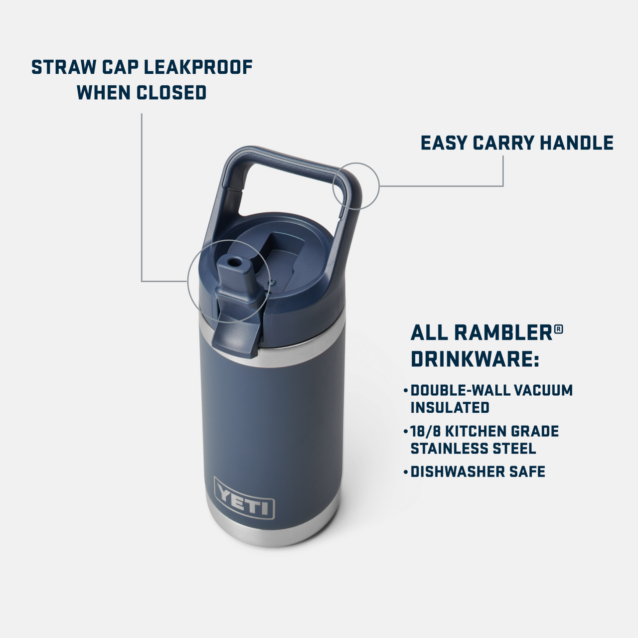 Rambler Jr 12oz (355ml) Kids Straw Bottle
