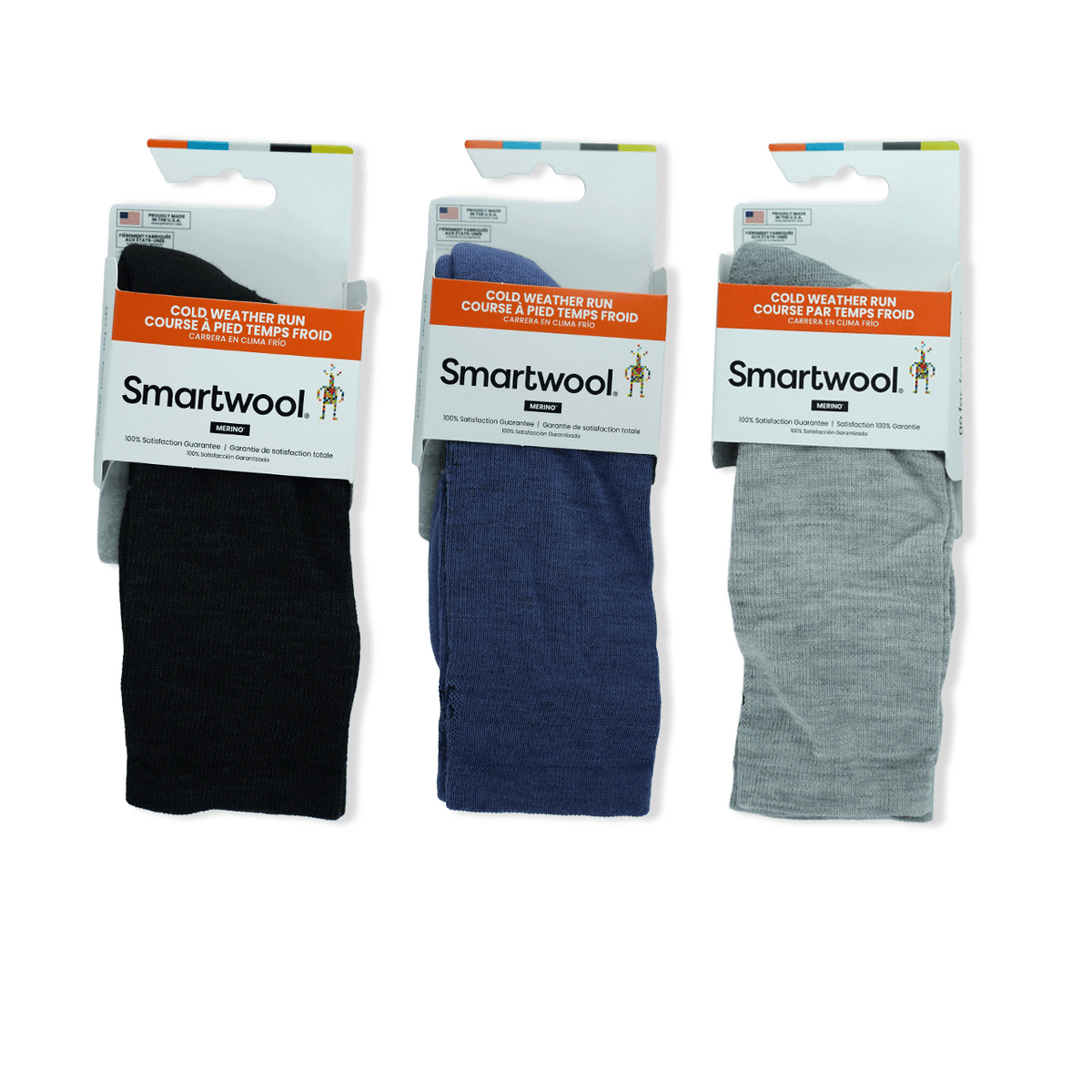 Run Targeted Cushion Cold Weather Crew Sock Bundle in Size Medium