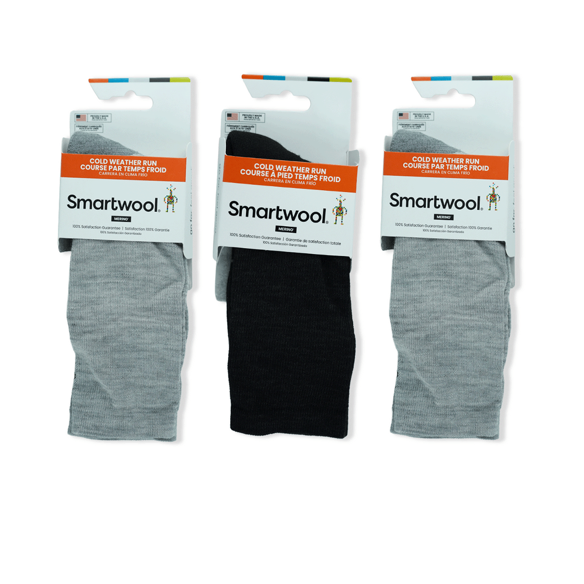 Run Targeted Cushion Cold Weather Crew Sock Bundle in Size Medium