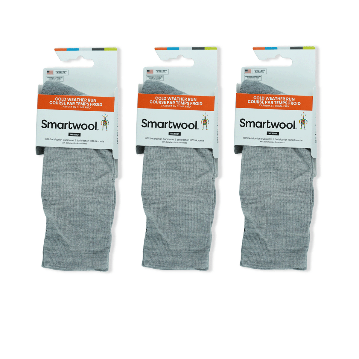 Run Targeted Cushion Cold Weather Crew Sock Bundle in Size Medium