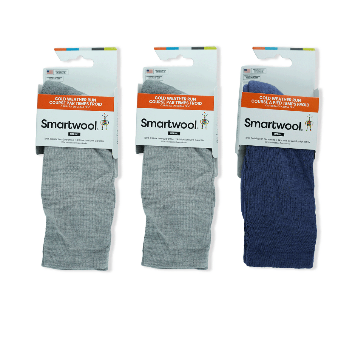 Run Targeted Cushion Cold Weather Crew Sock Bundle in Size Medium