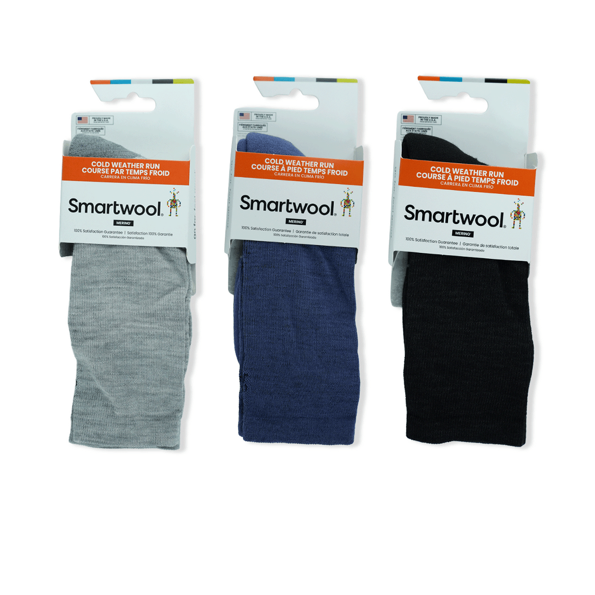 Run Targeted Cushion Cold Weather Crew Sock Bundle in Size Medium
