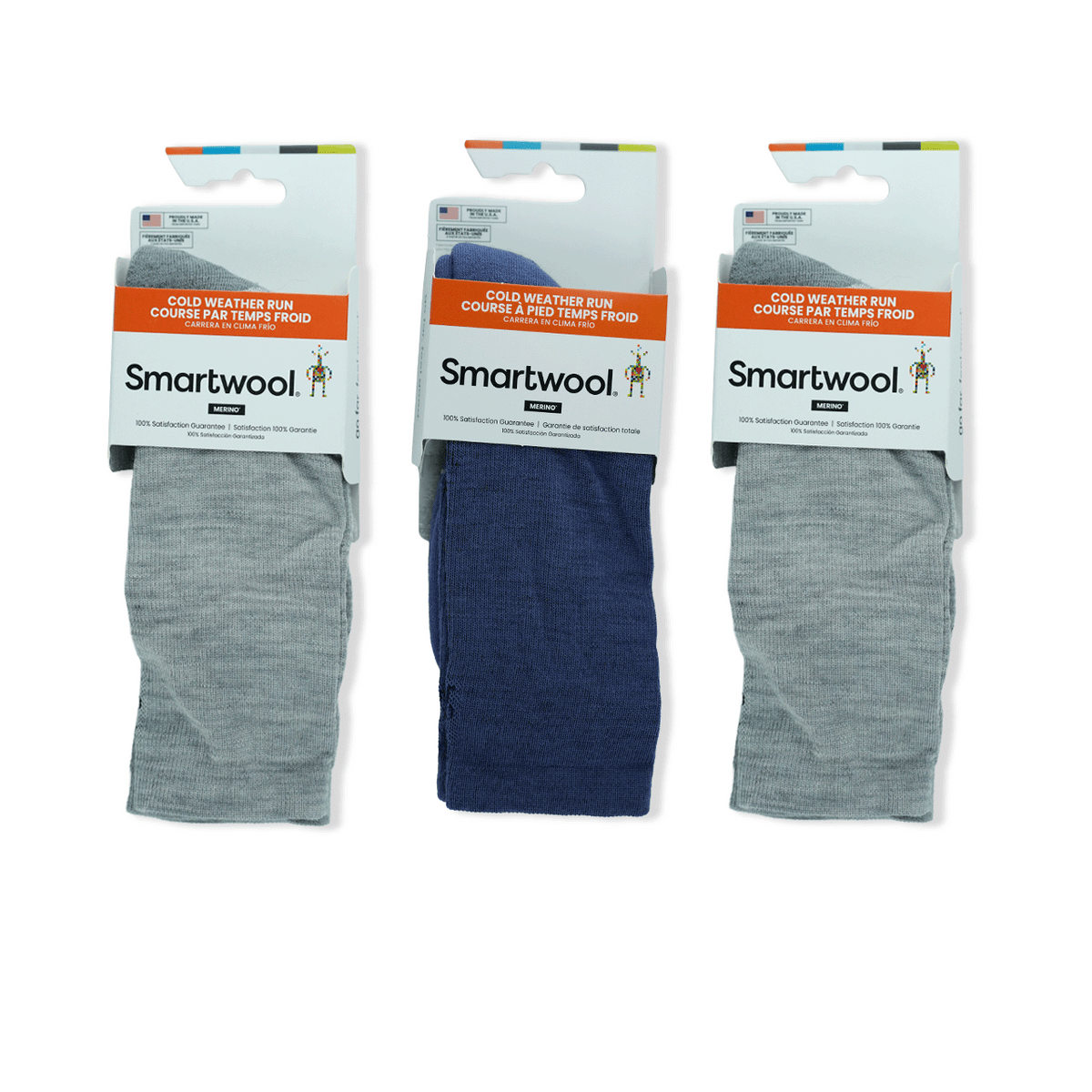 Run Targeted Cushion Cold Weather Crew Sock Bundle in Size Medium