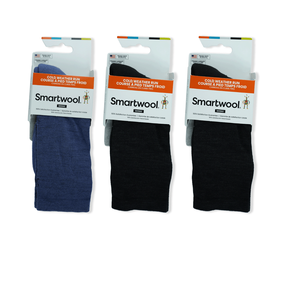 Run Targeted Cushion Cold Weather Crew Sock Bundle in Size Medium