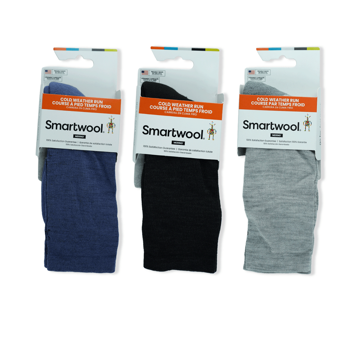 Run Targeted Cushion Cold Weather Crew Sock Bundle in Size Medium