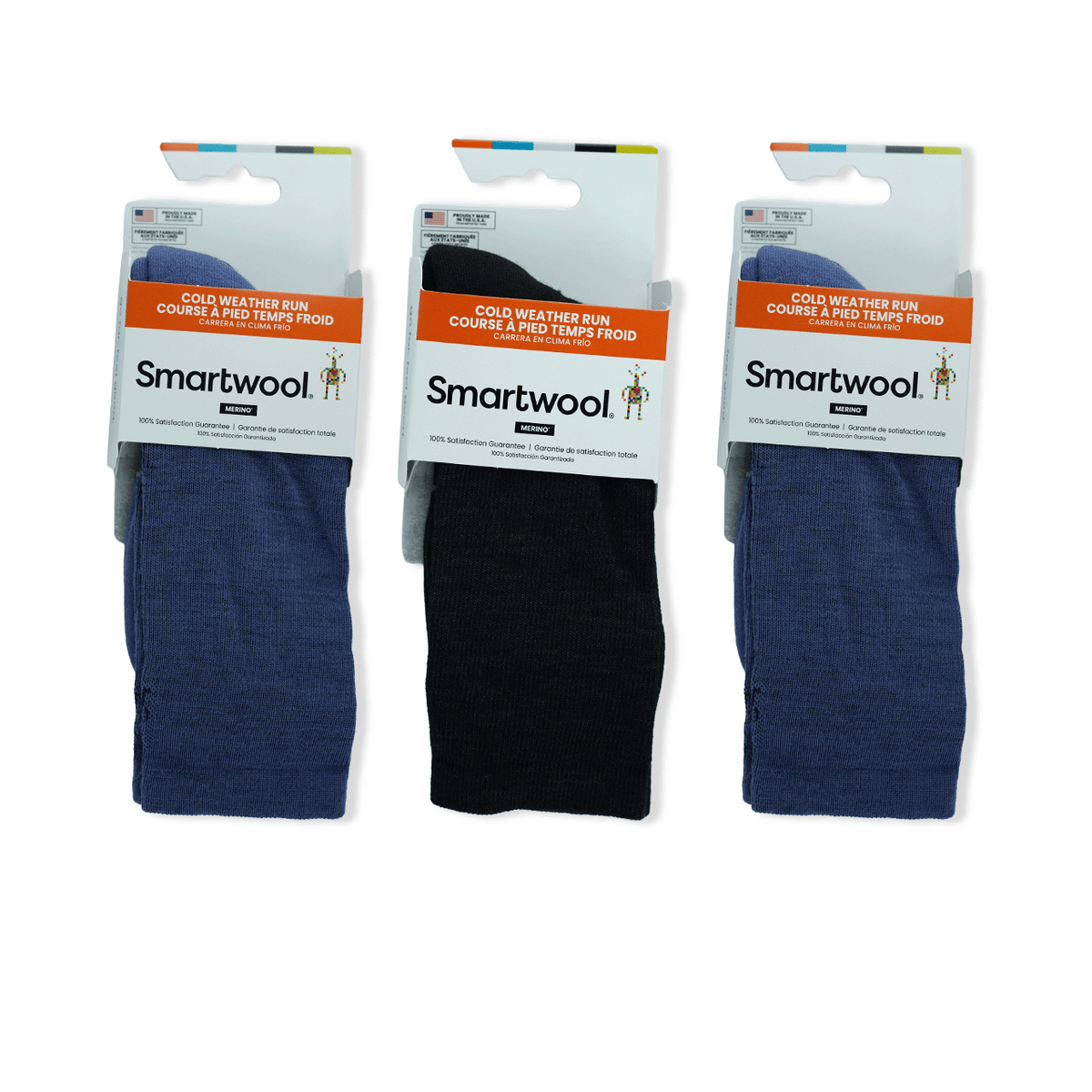 Run Targeted Cushion Cold Weather Crew Sock Bundle in Size Medium